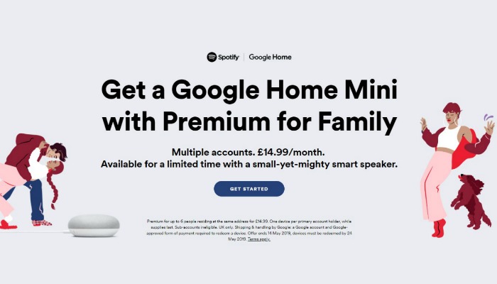 Google home mini spotify offer